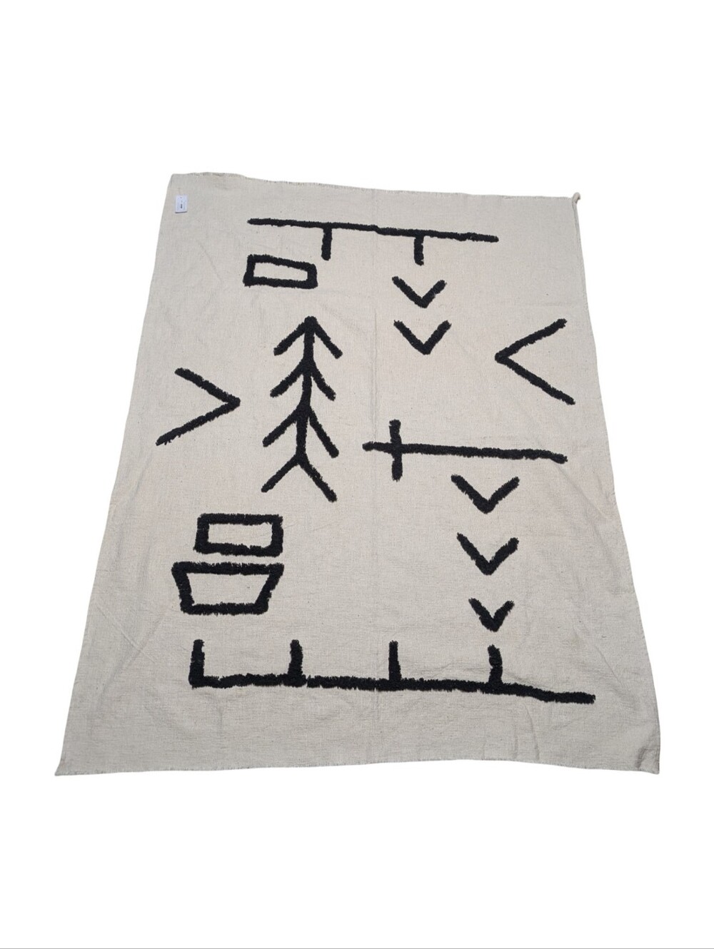 Urban Barn Throw NWT - Heavy Cotton Geometric Blanket 50x60*